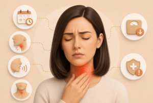 Voice hoarseness is common and often happens after a cold, throat infection, or vocal strain. While temporary hoarseness usually improves with rest, a voice change lasting more than two weeks should not be ignored. Medically known as dysphonia, persistent hoarseness can affect people of all ages and may sometimes indicate vocal cord strain, reflux, infection, or other throat conditions that require ENT evaluation and treatment.