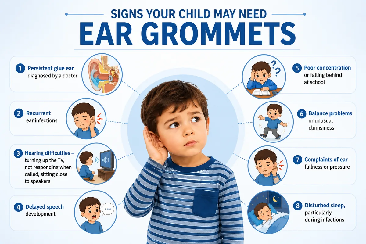 Ear grommets in children